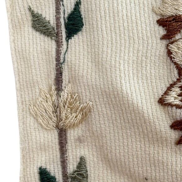 Summit Hill Womens Embroidered Vintage Floral Vest Ivory Womens 90ss sz M - Picture 5 of 16